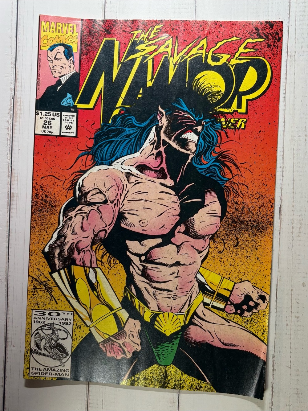 Marvel The Savage Namor #26 Comic Book May 1992 Vintage